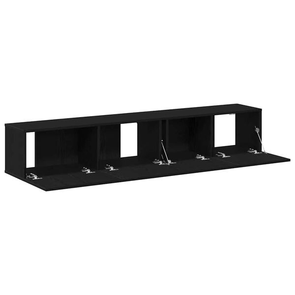 vidaXL TV Cabinet Set Wall-mounted 2 pcs Old Wood Engineered Wood