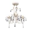 vidaXL Chandelier | Antique white | Acrylic, Metal | Medium | Luxury