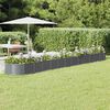 vidaXL Garden Raised Bed Galvanised Steel 512x80x36 cm Anthracite