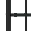 vidaXL Garden Fence Woerden with Spear Top Black 240x150 cm Steel