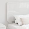 vidaXL Headboard with Headboard Gloss White 75 cm Engineered wood