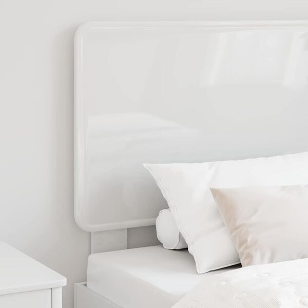vidaXL Headboard with Headboard Gloss White 75 cm Engineered wood