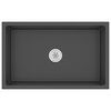 vidaXL Handmade Kitchen Sink Black Stainless Steel