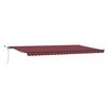 vidaXL Automatic Retractable Awning with LEDs Burgundy 600x300 cm