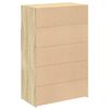 vidaXL Highboard Sonoma Oak 80x42.5x124 cm Engineered Wood