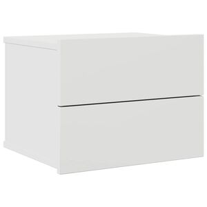 vidaXL Bedside Cabinet White 40x30x30 cm Engineered Wood