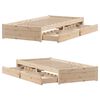 vidaXL Bed Frame without Mattress 75x190 cm Small Single Solid Wood Pine