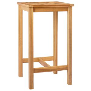vidaXL Bar Table Natural 60 x 60 x 105 cm Solid-Teak