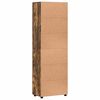 vidaXL Highboard with Door Smoked Oak 60 x 35 x 182 cm Engineered Wood