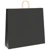 vidaXL Paper Bags 50 pcs with Handles Black 54x15x49 cm