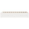 vidaXL Bed Frame without Mattress White 135x190 cm Double Solid Wood Pine