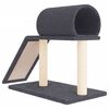 vidaXL Cat Scratching Posts with Tunnel and Ladder Dark Grey 55.5 cm