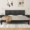 vidaXL Wall Headboard Black 166x3x63 cm Solid Wood Pine