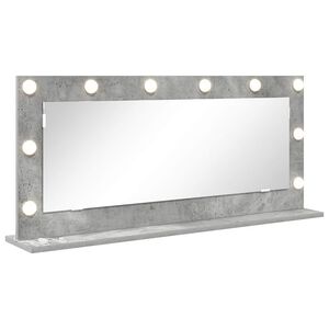 vidaXL Vanity Mirror with Mirror Concrete Grey 100 x 45 x 18 cm