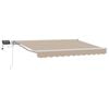 vidaXL Beige and White 3 x 2 m Polyester with PU coating