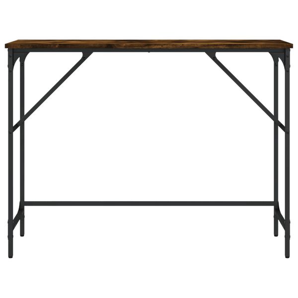 vidaXL Console Table Smoked Oak 100x32x75 cm Engineered Wood