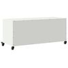 vidaXL TV Cabinet White 100.5x39x43.5 cm Steel