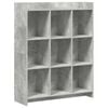 vidaXL Bookcase Concerte Grey 87.5 x 30 x 111 cm Engineered Wood