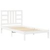 vidaXL Bed Frame without Mattress White 100x200 cm Solid Wood