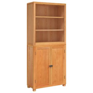 vidaXL Storage Furniture Set with Shelf 2 pcs Natural 80 x 35 x 185 cm