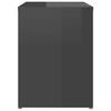 vidaXL Bed Cabinets 2 pcs High Gloss Grey 40x30x40 cm Engineered Wood