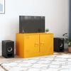 vidaXL TV Cabinet Mustard Yellow 67x39x44 cm Steel