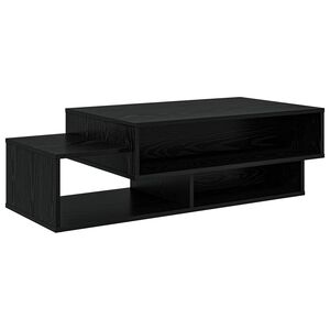 vidaXL Coffee Table Black Oak 105 x 50 x 32.5 cm Engineered Wood