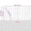 vidaXL Fence with Post Silver 1.6 x 10 m Steel