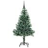 vidaXL Artificial Christmas Tree Snow Flocked with LED Light 150 cm