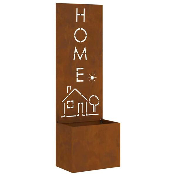 vidaXL Garden Privacy Screen Rusty 50 x 140 cm Weathering steel