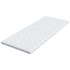 vidaXL Coconut Topper White 70 x 200 x 5 cm Jaquard Fabric
