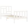vidaXL Bed Frame without Mattress White 90x200 cm Solid Wood Pine