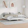 vidaXL Bed Frame without Mattress White 180x200 cm Super King Engineered Wood