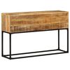 vidaXL Console Table 120x30x75 cm Rough Mango Wood