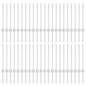 vidaXL Embedded Fence Post 44 pcs Silver 100 cm Powder-Coated Steel