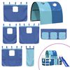 vidaXL Kids' Loft Bed with Tunnel without Mattress Blue 80x200 cm