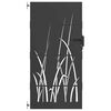 vidaXL Garden Gate with Lock Black 85 x 175 cm Powder-coated steel