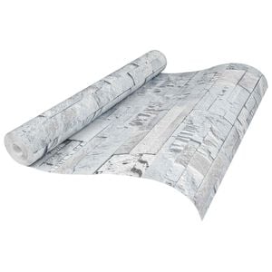 vidaXL 3D Stone Wallpaper Light Grey 10 x 0.53 m Non-Woven Fabric