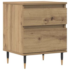 vidaXL Bedside Cabinet Artisan Oak 40x35x50 cm Engineered Wood