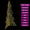 vidaXL Christmas Tree with 240 LEDs Warm White 180 cm Rattan