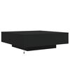 vidaXL Coffee Table with LED Lights Black 100x100x31 cm
