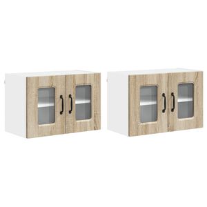 vidaXL Dishwasher Panel Kalmar 2 pcs Sonoma Oak Engineered Wood