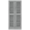 vidaXL Vitrine Cabinet Grey Sonoma 82.5x30.5x185 cm Engineered Wood