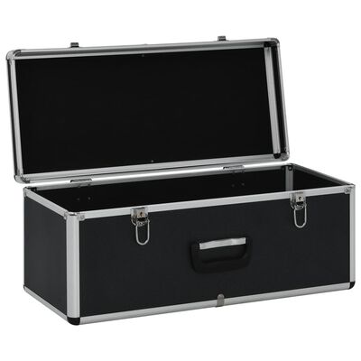 vidaXL Storage Cases 3 pcs Black Aluminium