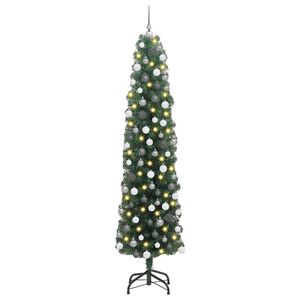vidaXL Artificial Christmas Tree with 300 LEDs with Stand Green 180 cm