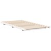 vidaXL Floor Bed Frame White 80 x 200 cm Solid pine wood