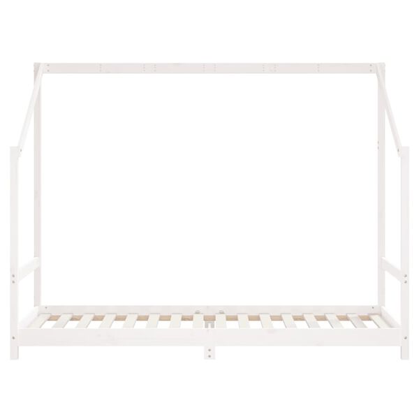 vidaXL Kids Bed Frame White 90x200 cm Solid Wood Pine