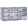 vidaXL Multi-drawer Organiser with 22 Drawers 49x16x25.5 cm