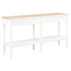 vidaXL Table with Drawer White Wood