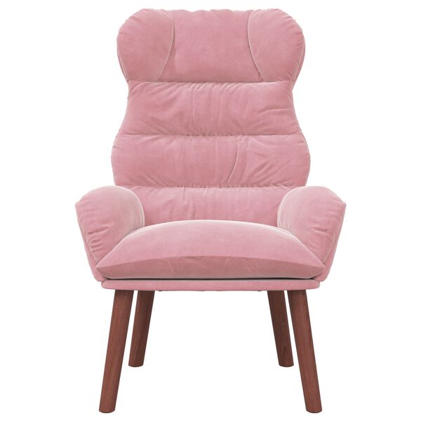 vidaXL Armchair Pink 69 x 74 x 93 cm Velvet